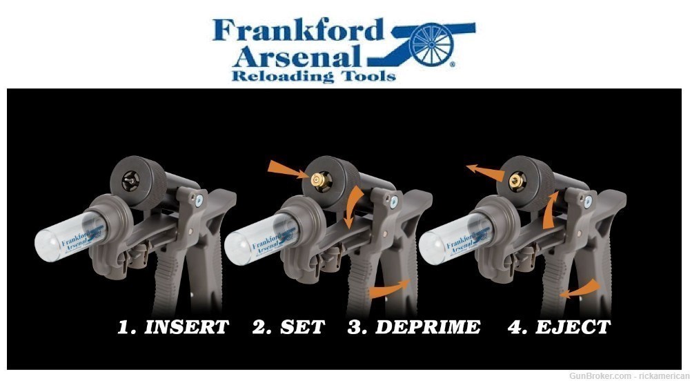 Frankford Hand DePrimer # 909283 Deprime PSTL & RFL from .22 to .338 New!-img-1