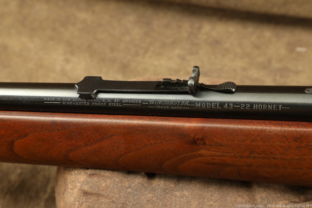 Pre-64 Winchester Model 43 Standard .22 Hornet Bolt Action Rifle C&R 1950-img-31