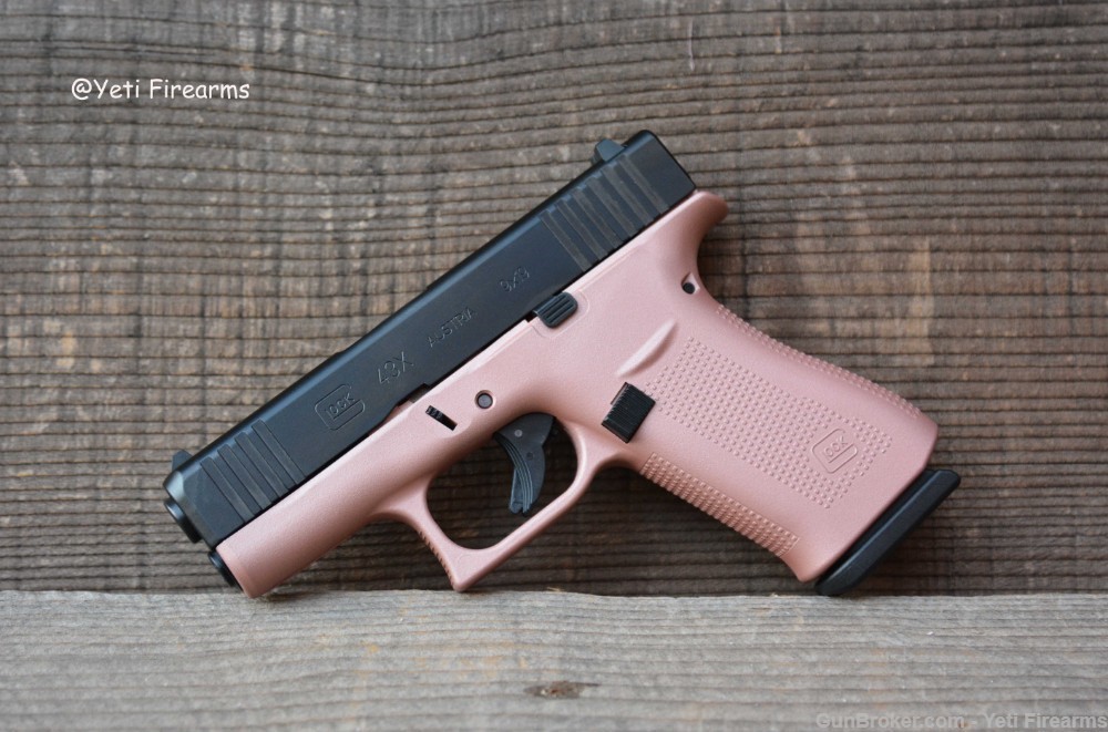 Glock 43X 9mm Champagne Pink Cerakote No CC Fee 2 Mags-img-2