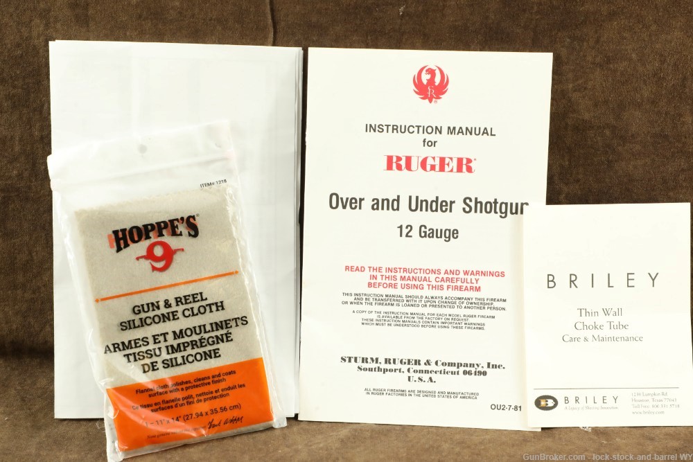 Ruger Red Label 12 GA Over Under Double Shotgun MFD 1986 Stainless Briley-img-51