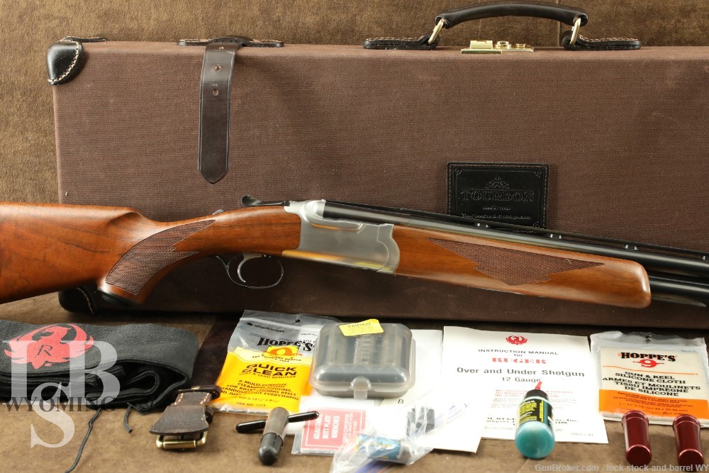 Ruger Red Label 12 GA Over Under Double Shotgun MFD 1986 Stainless Briley-img-0