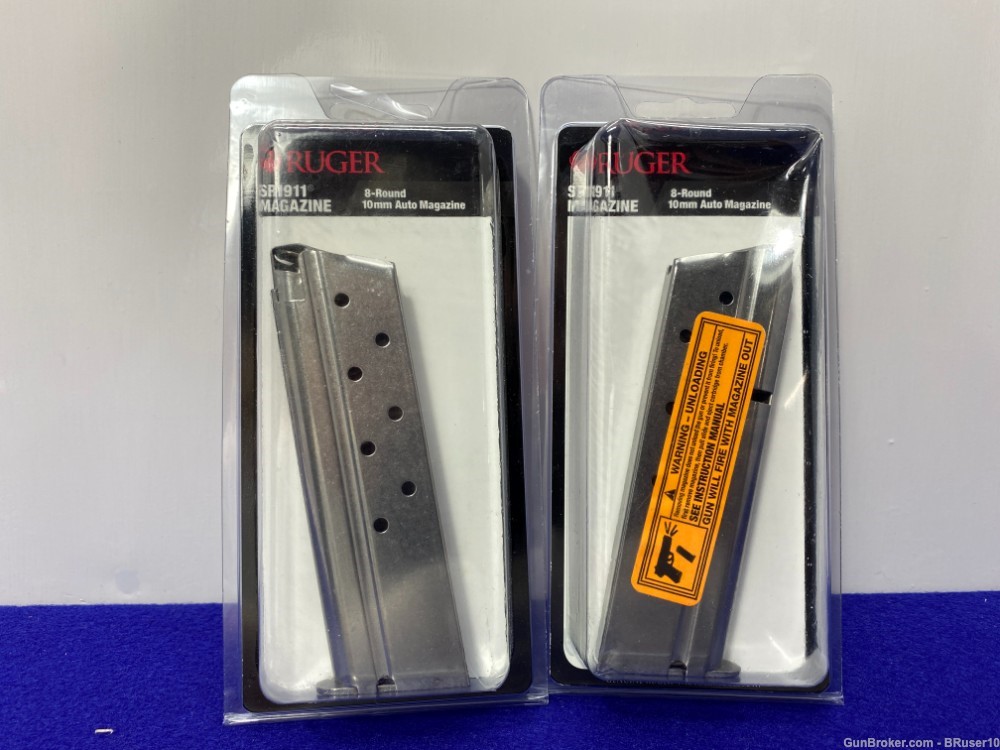 Two Ruger SR1911 10mm 8-Round Magazines *AMAZING LOT*-img-6