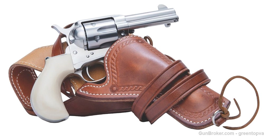 Cimarron Doc Holliday Thunderer Combo 45 Colt (LC) 6 Shot, 3.50 Nickel Barr-img-1