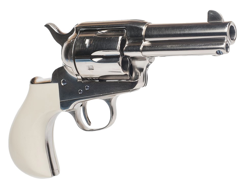 Cimarron Doc Holliday Thunderer Combo 45 Colt (LC) 6 Shot, 3.50 Nickel Barr-img-0