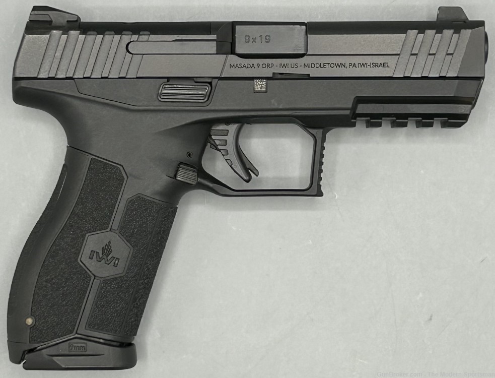IWI MASADA 9mm Luger 4.1" Semi Auto Full Size Pistol Black Polymer 9x19 IWI-img-2