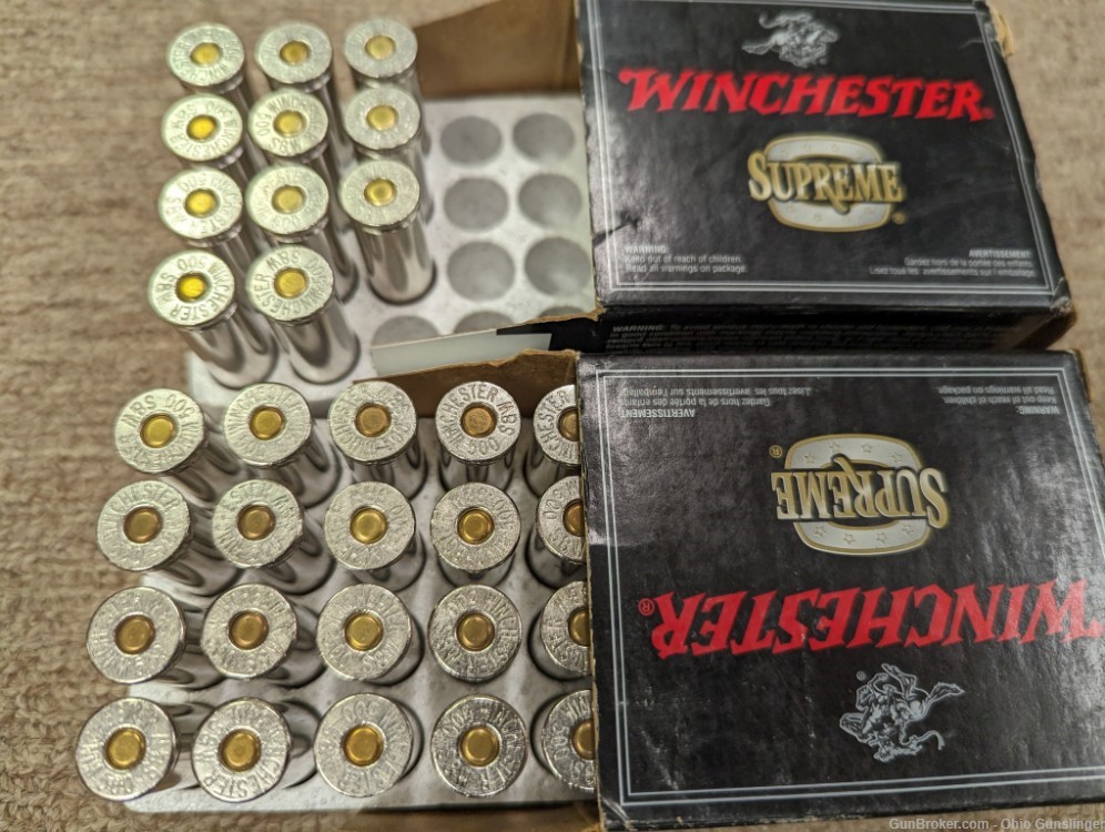 31 Rds Winchester Supreme .500 S&W Mag Ammo 400 Gr PTHP - FREE SHIP-img-1