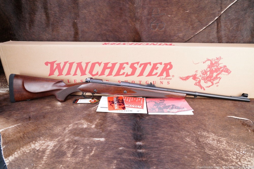 Winchester Model 70 LH Safari Express Classic .375 H&H MAG 24” Rifle & Box -img-6
