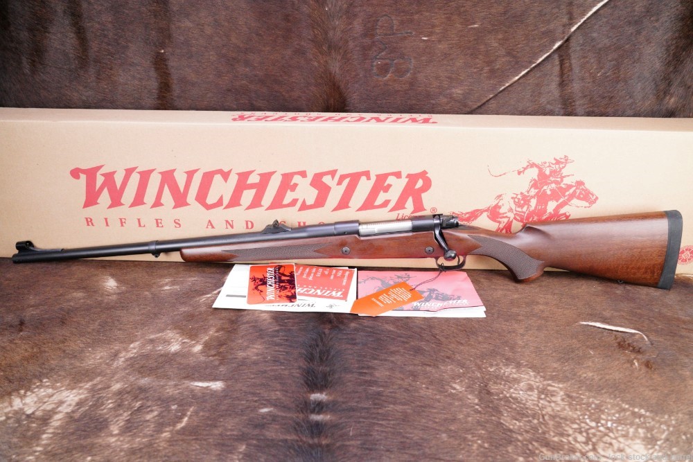 Winchester Model 70 LH Safari Express Classic .375 H&H MAG 24” Rifle & Box -img-7
