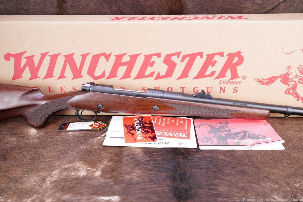 Winchester Model 70 LH Safari Express Classic .375 H&H MAG 24” Rifle & Box -img-2