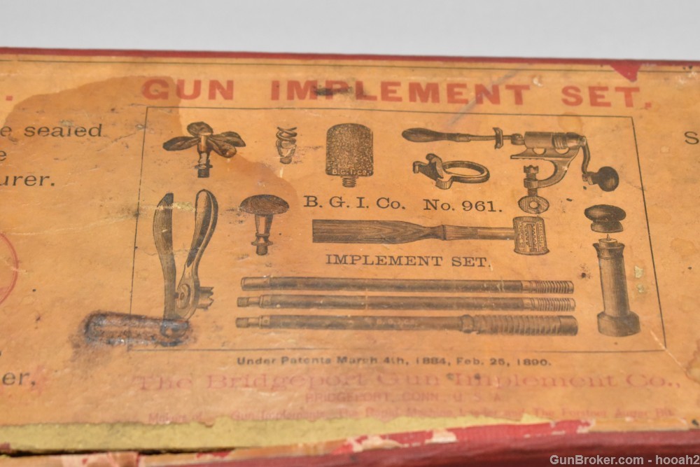Bridgeport Gun Implement Co No 961 Shotshell Reloading Kit Box W Tools READ-img-2