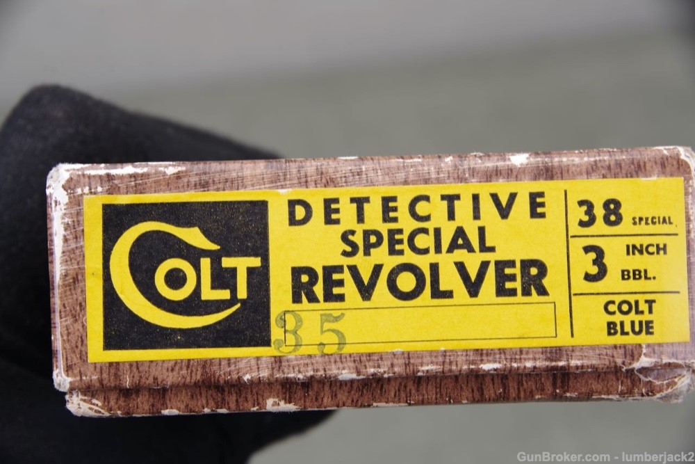 1965 Colt Detective Special 3'' Blue w Orig. Box Papers Sales Receipt 98%+ -img-1