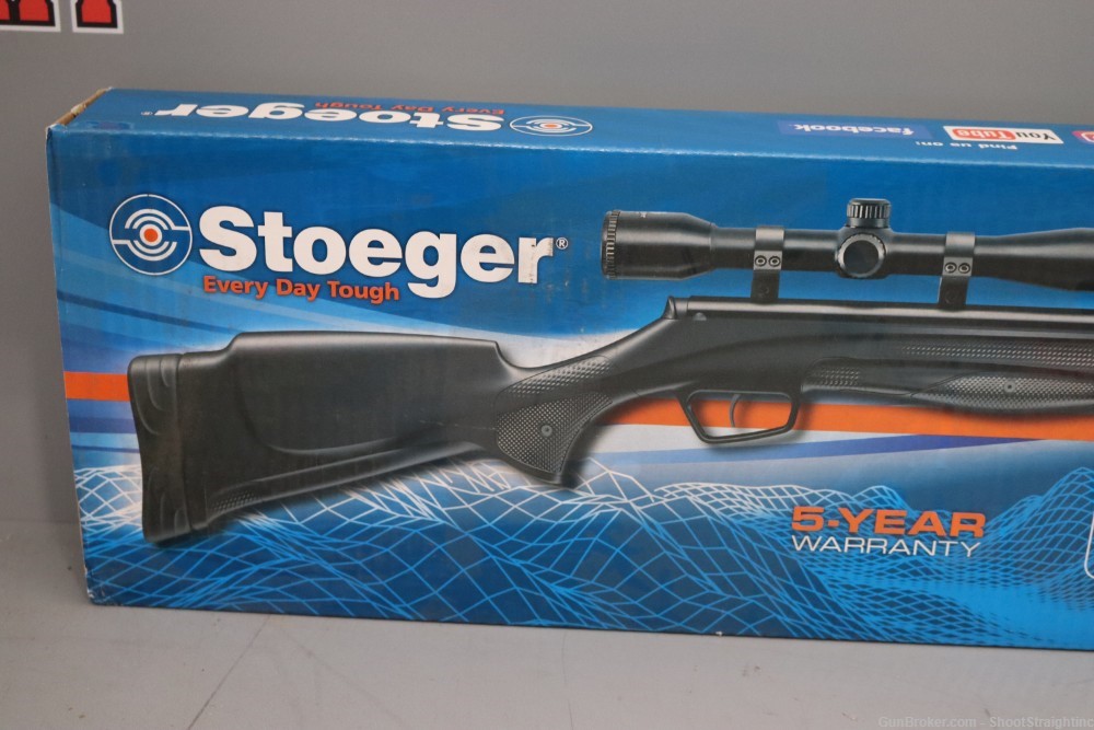 Stoeger S400-E .177 Air Rifle w/ Scope & Suppressor Combo - NEW --img-1