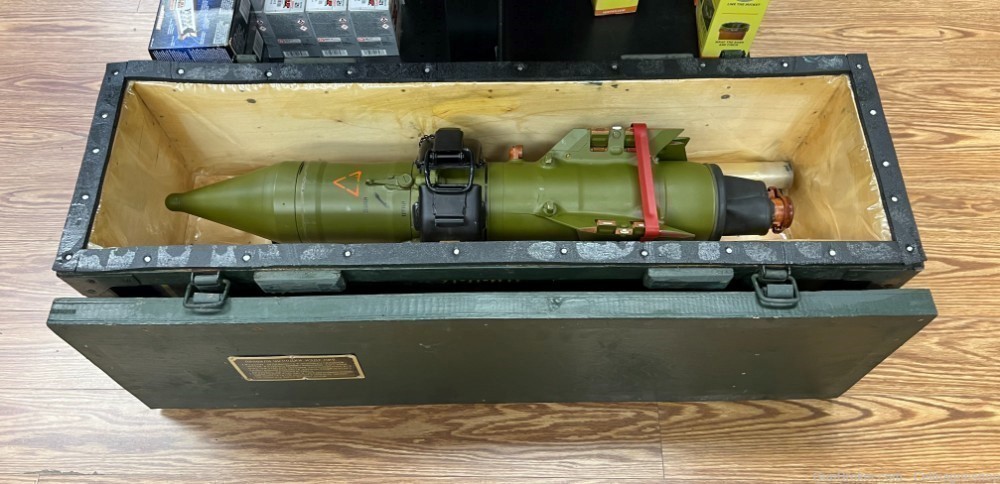 Surplus Inert Russian Sagger Missile & original crate *FREE SHIPPING*-img-1