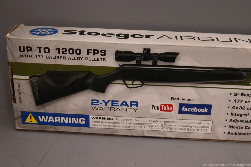 Stoeger X20-S2 .22 Air Rifle w/ Suppressor - NEW --img-10