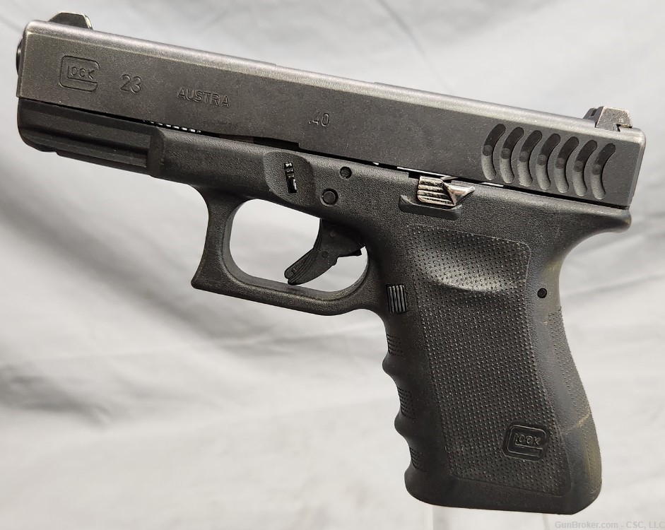 Glock 23 Gen 3 RTF2 pistol w/ fish gills .40 S&W Puerto Rico Police marked-img-13