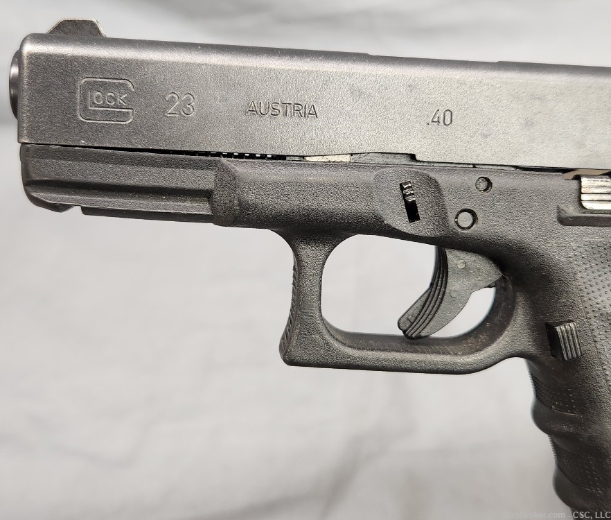 Glock 23 Gen 3 RTF2 pistol w/ fish gills .40 S&W Puerto Rico Police marked-img-15