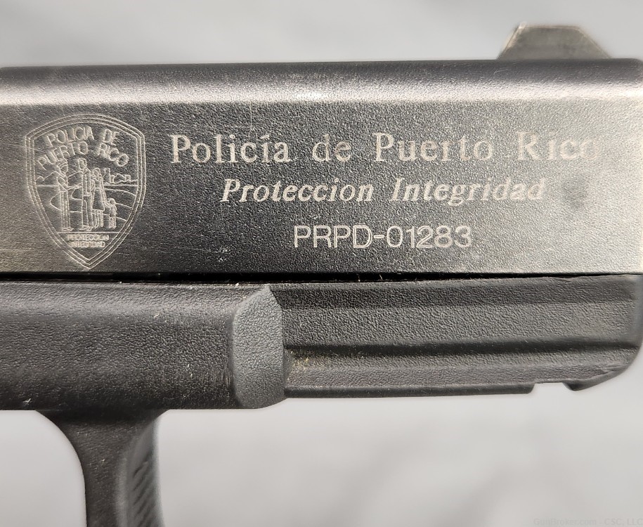 Glock 23 Gen 3 RTF2 pistol w/ fish gills .40 S&W Puerto Rico Police marked-img-4