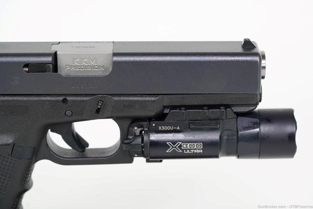 Glock 20 Gen 4 10mm with KKM Precision Barrel and Surefire X300 2 mags-img-1