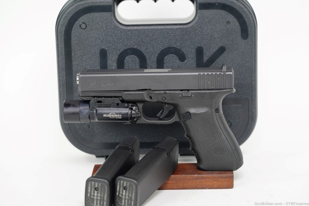 Glock 20 Gen 4 10mm with KKM Precision Barrel and Surefire X300 2 mags-img-0