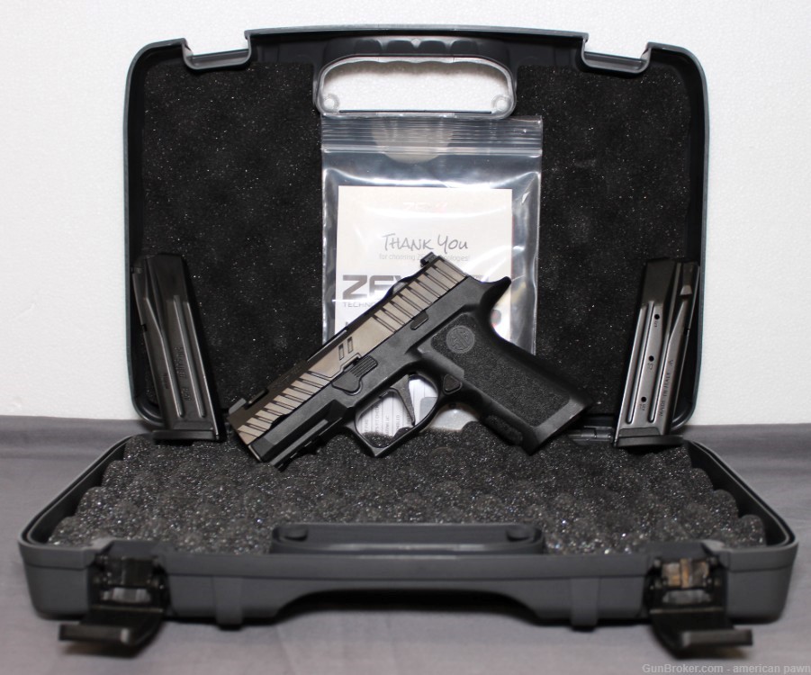 SIG P320 / ZEV Z320 XCompact Octane 9mm Pistol, 2 (two) 15 Rnds Mags, Case-img-1