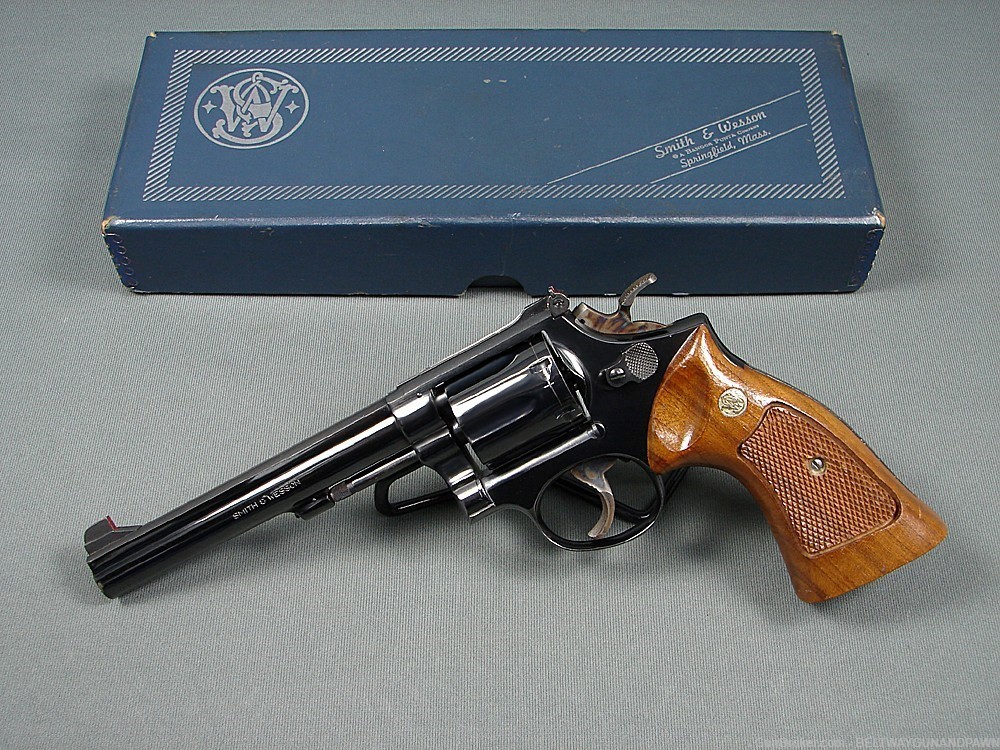 S&W Smith & Wesson 14-3 K38 Target Masterpiece 38Spl 6" w/S&W Box Mfg 1975-img-0