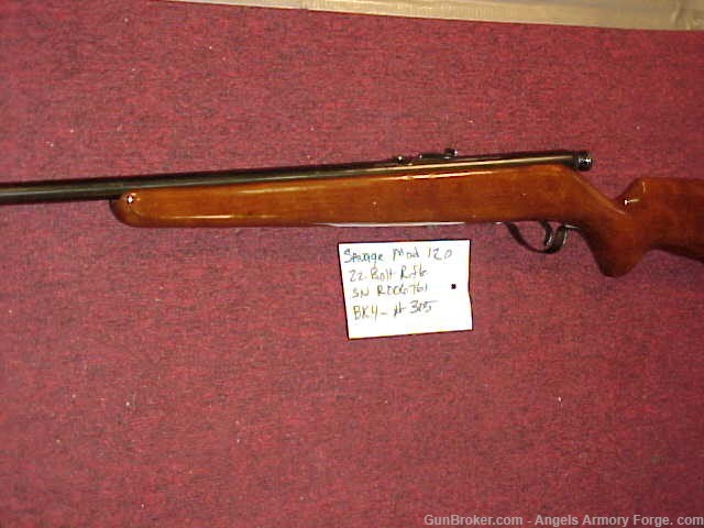 BK# 305 - Savage Model 120 - 22 LR Bolt Action Rifle-img-6
