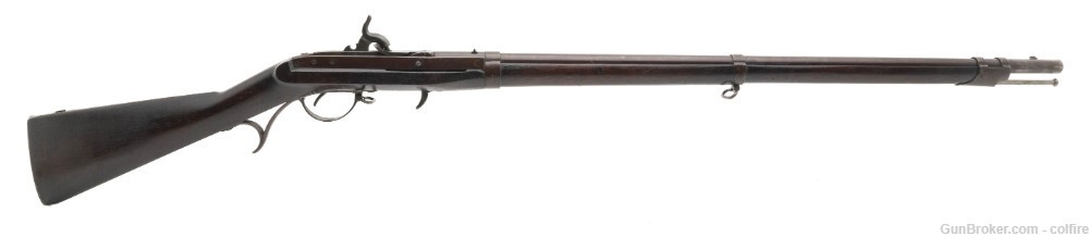 U.S. Model 1819 Hall Breech loading rifle converted to percussion .52 calib-img-0