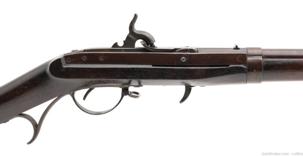 U.S. Model 1819 Hall Breech loading rifle converted to percussion .52 calib-img-1