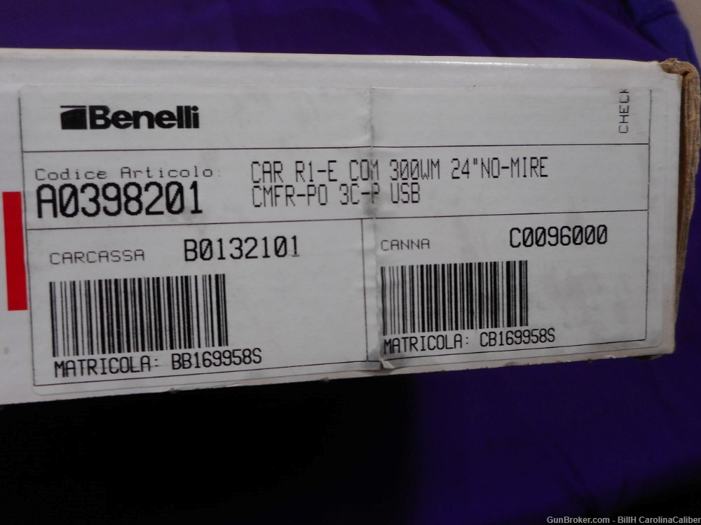BENELLI model R1-E .300 WIN MAG 24" BARREL w/ COMFORT STOCK-img-27