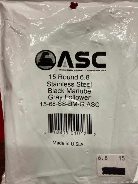 2 ASC 15rd 6.8 Special Magazines for AR-15 M4 Pattern Firearms-img-2