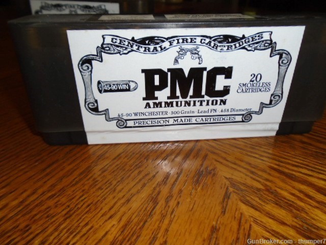 PMC 45-90 Winchester 300 Gr Lead FN. New sealed 20 Rd Box -img-0