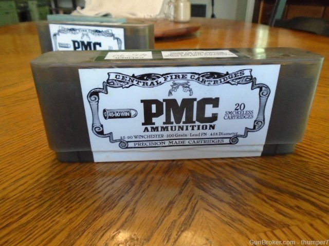 PMC 45-90 Winchester 300 Gr Lead FN. New sealed 20 Rd Box -img-4
