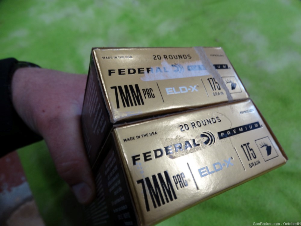 2 boxes Federal Premium 7mm PRC. 175gr. ELD-X #P7PRCELDX1 40 Rounds New -img-4