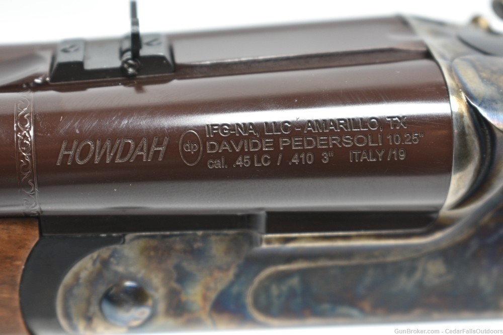 Davide Pedersoli Howdah S.642-410 .45LC/.410 break action pistol NIB-img-17