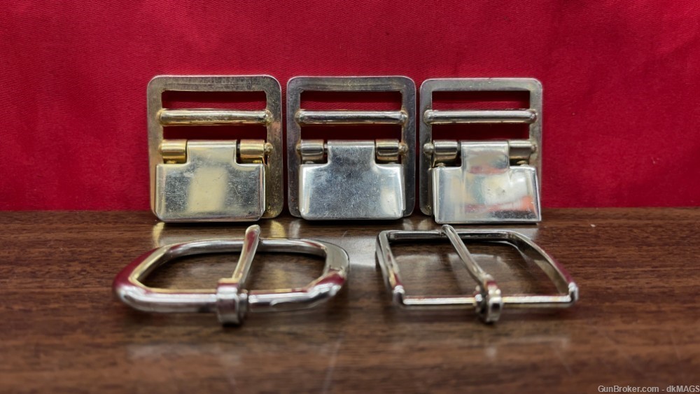 5 Miscellaneous Old Vintage Belt Buckles -img-0