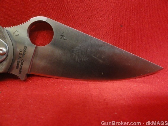 Discontinued Spyderco Paramilitary2 Folding Knife C81GPBN2 G10 Folder Blade-img-19