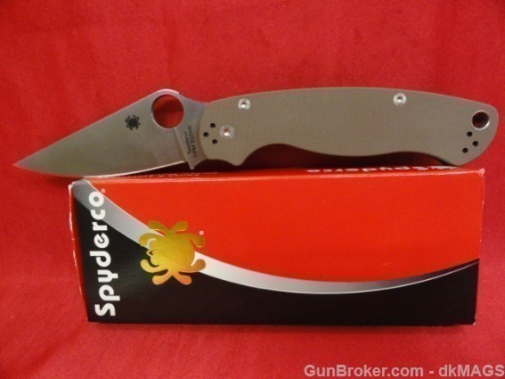 Discontinued Spyderco Paramilitary2 Folding Knife C81GPBN2 G10 Folder Blade-img-23