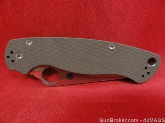 Discontinued Spyderco Paramilitary2 Folding Knife C81GPBN2 G10 Folder Blade-img-8