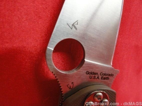 Discontinued Spyderco Paramilitary2 Folding Knife C81GPBN2 G10 Folder Blade-img-6