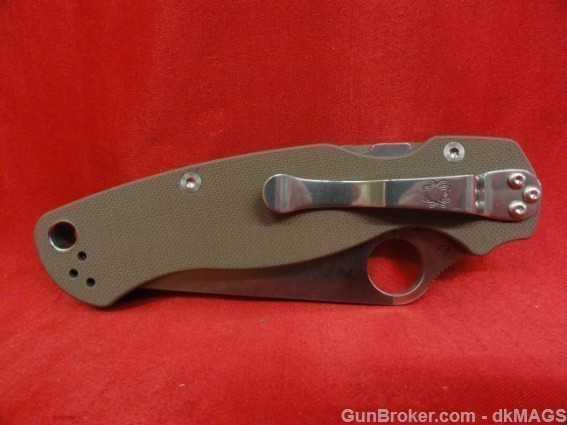 Discontinued Spyderco Paramilitary2 Folding Knife C81GPBN2 G10 Folder Blade-img-9