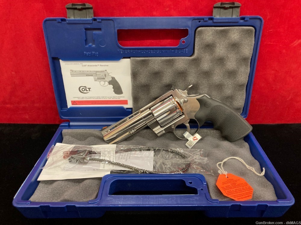 Blem Colt Anaconda 4.25" 6 Shot .44 Magnum Stainless Steel Revolver-img-0