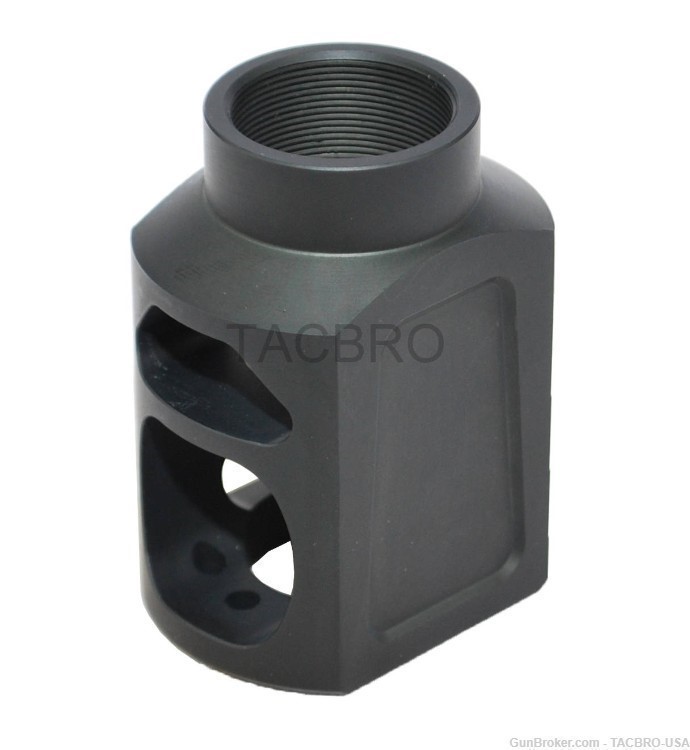 TACBRO Black Kel-Tec KSG 15/16x32 TPI Thread Pitch Muzzle Brake With Washer-img-4