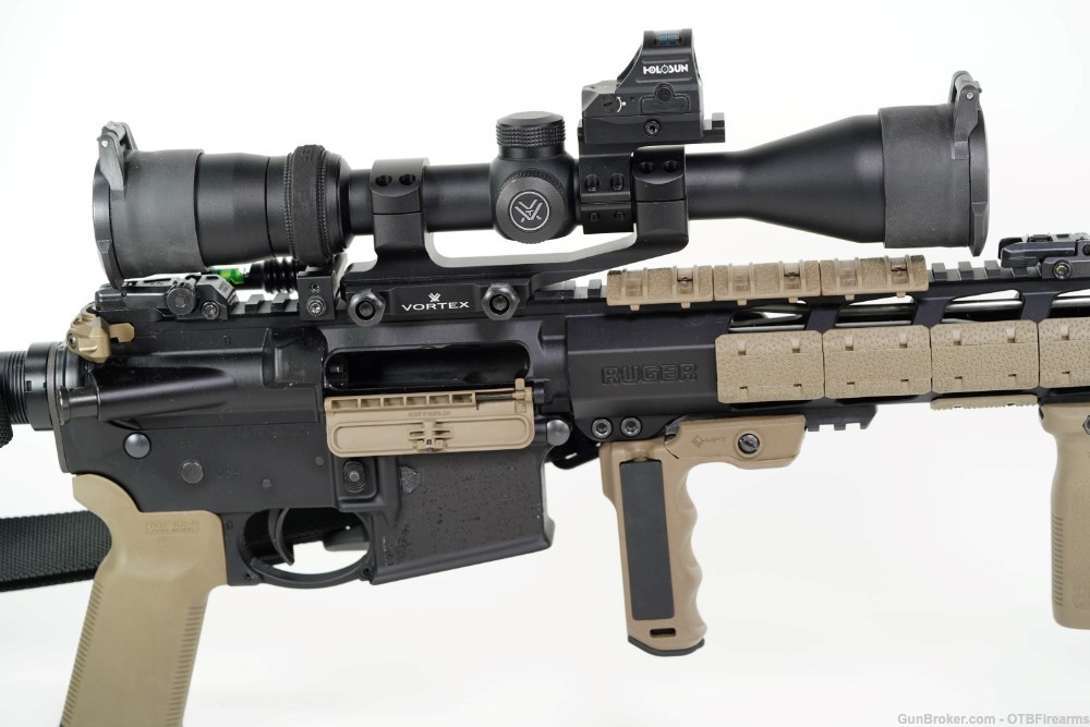 Ruger AR-556 5.56mm NATO w/ Vortex Scope, Holosun Red Dot, and More-img-19