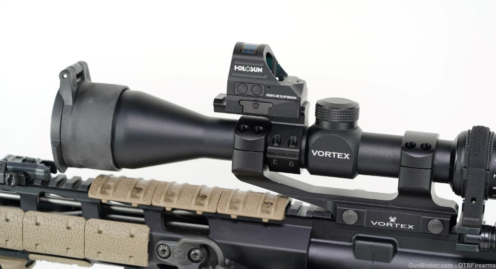 Ruger AR-556 5.56mm NATO w/ Vortex Scope, Holosun Red Dot, and More-img-9