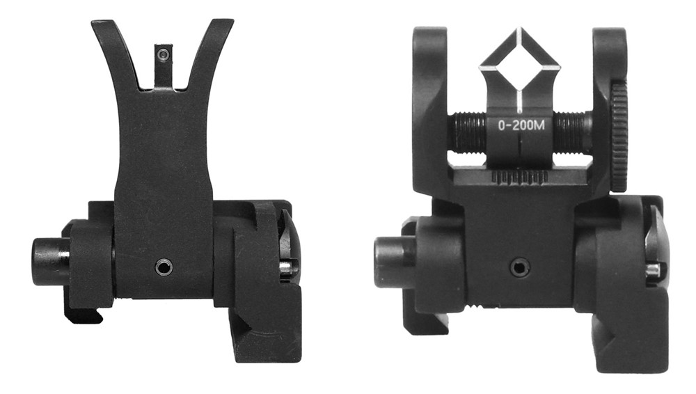 Troy Ind BattleSight Micro Set M4 Front, Dioptic Rear Black for FN SCAR, HK-img-0