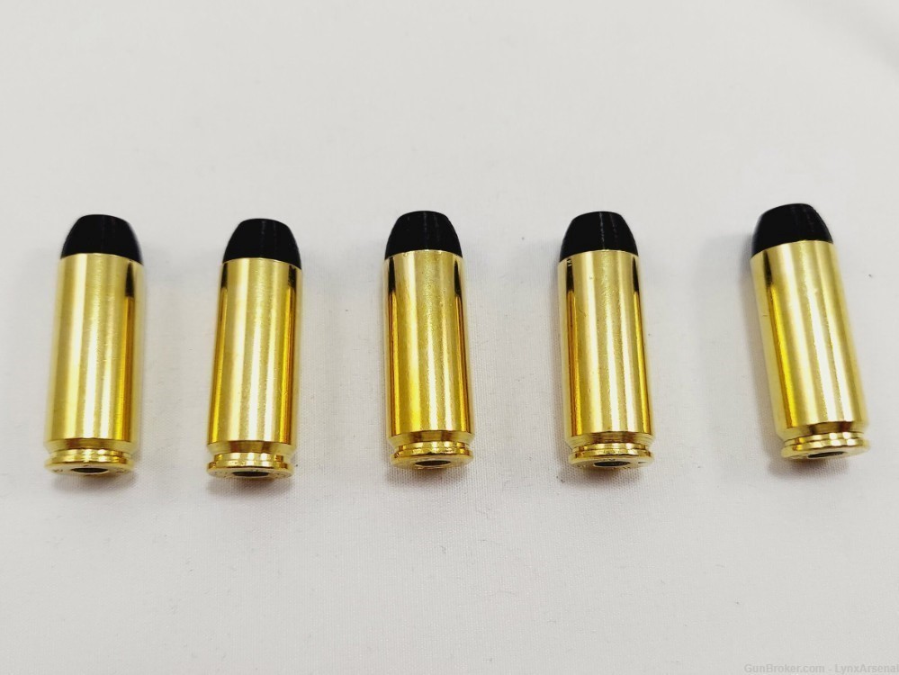 50 AE Brass Snap caps / Dummy Training Rounds - Set of 5 - Black-img-2