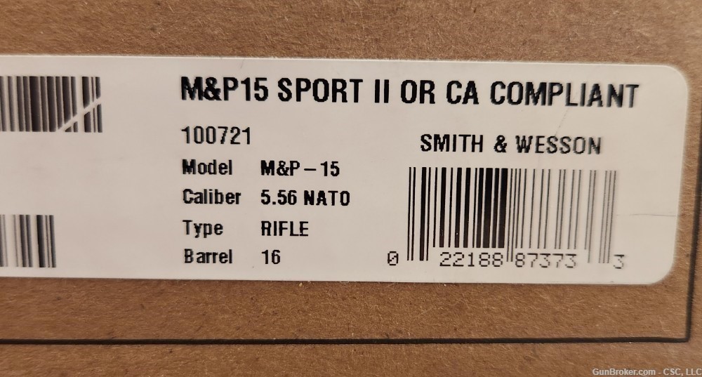 Smith & Wesson M&P-15 rifle 5.56 Sport II OR 12055 CA compliant-img-18