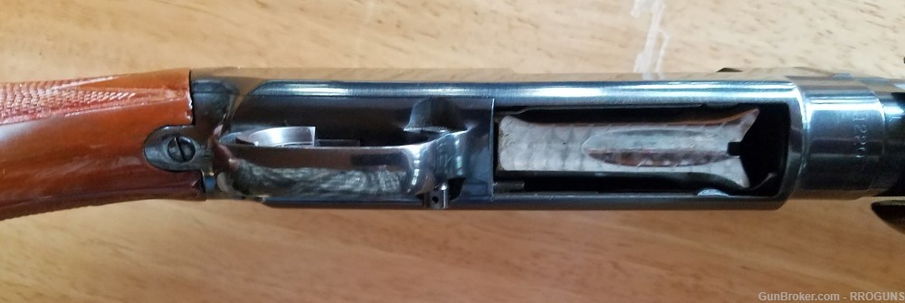 Winchester Model 12 shotgun, 30 inch full, 2 pin milled rib, custom stock, -img-8