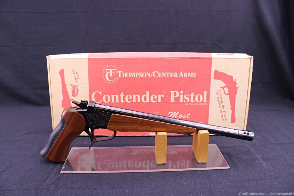 THOMPSON CENTER CONTENDER .223 REMINGTON 14” BARREL SINGLE SHOT W/ BOX-img-4