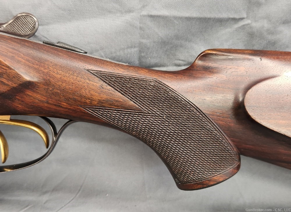 Fortuna over under 12 gauge shotgun with exquisite hand engraving 28"-img-20